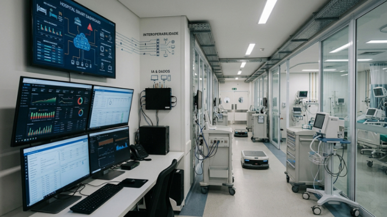 Hospitais inteligentes avançam no SUS: como IA, dados e interoperabilidade podem mudar a gestão hospitalar Hospitais inteligentes avançam no SUS: como IA, dados e interoperabilidade podem mudar a gestão hospitalarHospitais inteligentes avançam no SUS: como IA, dados e interoperabilidade podem mudar a gestão hospitalar