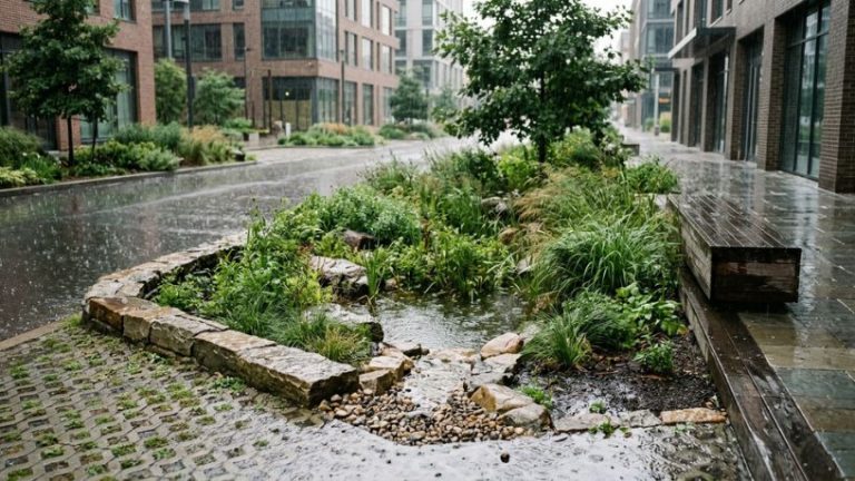 Drenagem urbana precisa reter a chuva, não só escoá-la Diego Borges